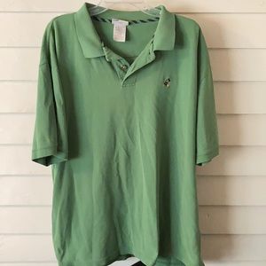 Vintage Walt Disney World Green‎ Mickey Logo Polo